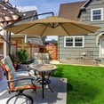 thumbnail image 3 of LSLJS Garden Umbrella Outdoor Stall Umbrella Beach Sun Umbrella Replacement Cloth 118 Inch Diameter with 8 Bones, Portable Windproof Compact Travel Umbrella, 3 of 4