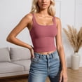 thumbnail image 1 of Women's Sleeveless Layering Tank Top for Everyday Wear Casual Summer Basic Stretch Fit Inner Layering, 1 of 5