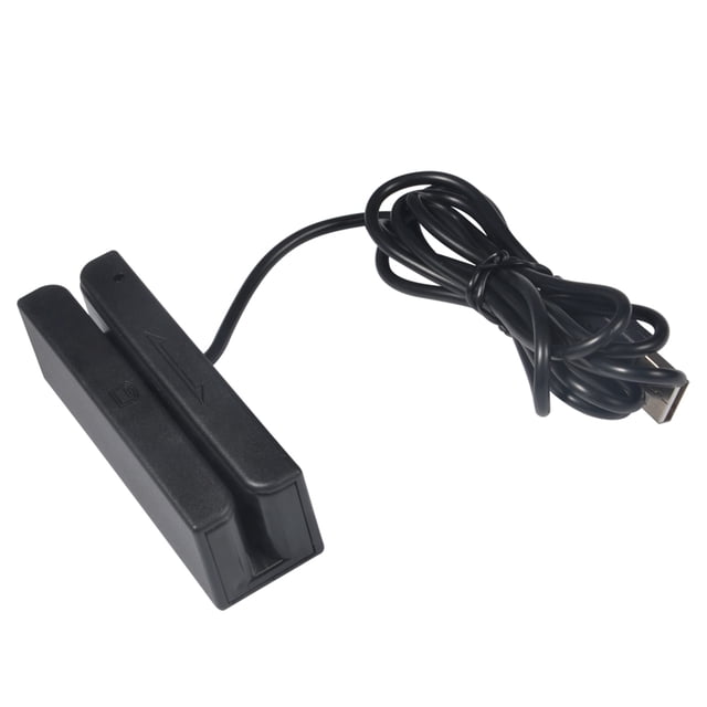 MSR580 Lecteur de Carte USB, Lecteur de Carte à Forte Interférence, Bande Magnétique Compacte, pour Conducteur