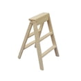 thumbnail image 1 of Mini Foldable Ladder Beige 5.3x1.3x0.4in Wood Durable Safe For Kids Collectors 1Pack, 1 of 8