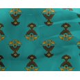 thumbnail image 4 of oneOone Georgette Viscose Fabric Leaves & Floral Block Print Sewing Fabric BTY 42 Inch Wide, 4 of 5