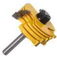 thumbnail image 2 of Graflsoa Ensemble de Découpe-Fente Réglable avec 6 Lames Interchangeables, Tige de 8mm, Matériau en Alliage pour Projets de Menuiserie, Kit d'Outils de Rainage DIY, 2 of 6