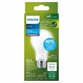 thumbnail image 4 of Philips Ultra Efficient LED Bulb 60W A19 1PK Day light Frosted Non-Dimmable Medium Base, 4 of 5