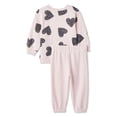 thumbnail image 2 of George Baby Girls' Fleece Popover 2-Piece Set, 2 of 2