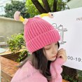 thumbnail image 5 of XZNGL Frog Eye Knit Hat with Light-Up Antennas, Cotton Beanie for Outdoor Wear, Retractable Flashing Eyes, Unisex Cold Weather Accessory for Street Use, 5 of 5
