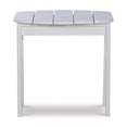 thumbnail image 3 of Riverbay Furniture Transitional Wood Outdoor Adirondack Side Table in White, 3 of 11
