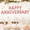thumbnail image 2 of Miangastore 16 Inch HAPPY ANNIVERSARY Letters Balloons Decorative Aluminum Film Balloons Set for Wedding Party (Rose Gold), 2 of 8