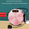 thumbnail image 2 of Wireless Clock Megaphone Portable Voice Amplifier Teacher Guide Microphone Speaker 5W ,Loud Volume, 2 of 9