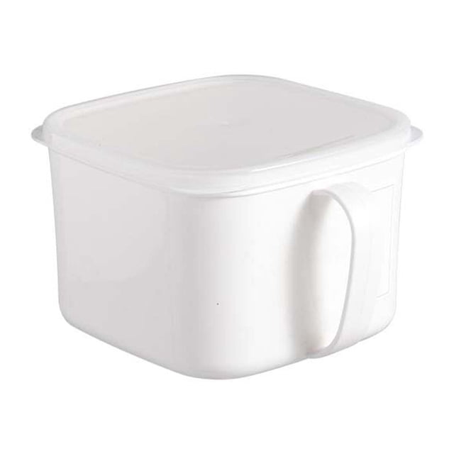 Contenants de Rangement pour Aliments avec Couvercle, Boîte de Rangement Transparente pour Aliments Secs avec Poignée, Réservoir de Rangement de Cuisine Scellé 13,9 cm x 12,7 cm