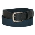 thumbnail image 1 of Boston Leather Ceinture en Toile de Coton avec Languettes en Cuir (Hommes), 1 of 2