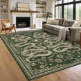 thumbnail image 1 of Garvee 8'x10' Modern Snake Printed Area Rug Washable Living Room Rug, Forest Low Pile Stain Resistant Rug Non Slip Carpet for Bedroom Dining Room, Green, 1 of 6