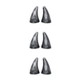 thumbnail image 2 of Baohd 2pieces Sticker Stand Out Crowd With Stylish Devil Horn Car Roof Decoration silver 3Set, 2 of 6
