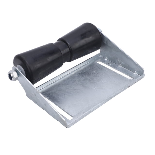 Boat Trailer Rollers with Bracket Heavy Duty Galvanized Steel Rubber Keel Roller Assembly Kit