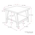 thumbnail image 4 of CorLiving Hollywood Dark Grey Engineered Wood Indoor Side Table with Lower Shelf, 4 of 8