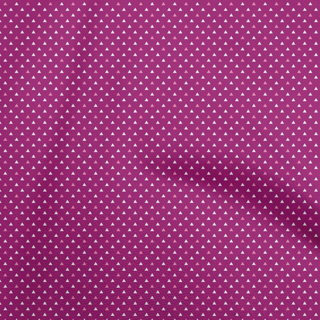 oneOone Rayon Dark Magenta Fabric Geometric Sewing Craft Projects Fabric Prints By Yard 56 Inch Wide
