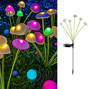 Sentmoon Éclairage solaire extérieur LED Solar String Light Outdoor Decorative Solar Powered Lights Unique Colorful Garden Patio Yard Party Lighting Energy Efficient Ambiance for Pathways Fences