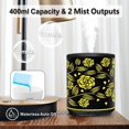 thumbnail image 3 of Essential Oil Diffuser, 400ml Metal Aroma Diffuser with Remote, Ultrasonic Aromatherapy Oil Diffuser, Small Air Humidifier Vaporizer Diffuseur D'huile Essentiel with Timer, 7 LED Light (Rose Iron), 3 of 7