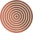 thumbnail image 1 of Ahgly Company Tapis Rond Lavable en Machine Intérieur Transitionnel Rouge, 8 Pieds Rond, 1 of 7