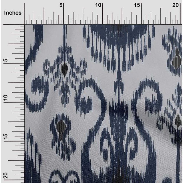 oneOone Viscose Chiffon Fabric Ethnic Ikat Decor Fabric Printed BTY 42 Inch Wide