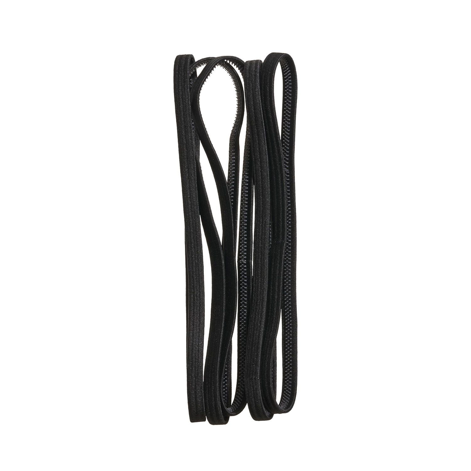 Goody Bandeau antidérapant fin en silicone noir 5 pièces
