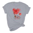 thumbnail image 5 of Meichang Chemises pour Femmes Joyeuse Saint-Valentin Hauts T-Shirts Graphiques Cœur en Bonbon Hauts Col Rond Coupe Ample Manches Courtes T-Shirts Saint-Valentin pour Femmes, 5 of 5