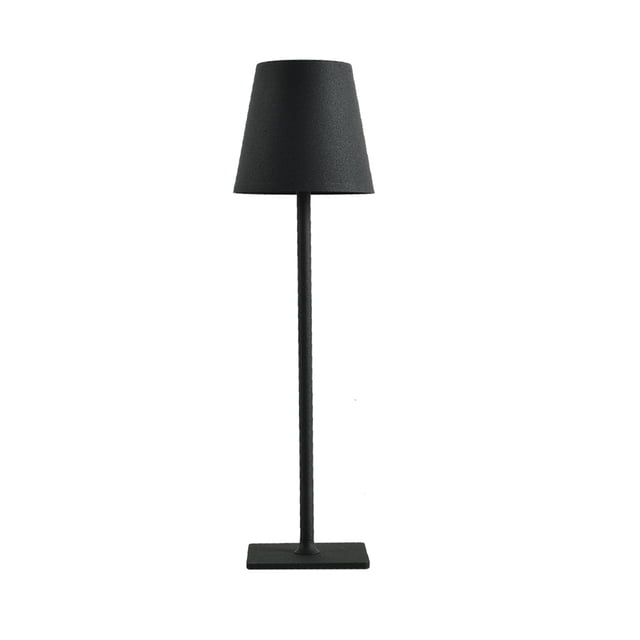 Labymos Simple Desk Lamp Decorative Desk Lamp Rechargeable Desk Lamp Metal Texture Ambient Lamp Black