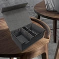thumbnail image 3 of Boîte de Rangement pour Jeux de Cartes à Deux Compartiments Étui pour Jeux de Cartes Usages Multiples Multifonctionnel Noir Gris, 3 of 9