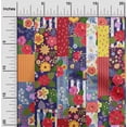 thumbnail image 2 of oneOone Cotton Cambric Red Fabric Asian Mix Floral Sewing Craft Projects Fabric Prints By Yard 56 Inch Wide, 2 of 4