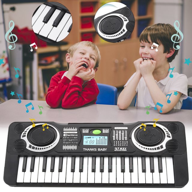 HUASHENG Tableau de Musique Numérique 37 Touches Cadeau Piano Électrique Cadeau