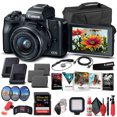thumbnail image 1 of Canon EOS M50 Mirrorless Camera W/15-45mm Lens Black 2680C011  - Advanced Bundle(International Model), 1 of 9
