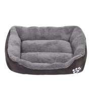 YUTK Heated Dog Bed,Clearance Pet Winter Warm Pet Bed Pet Supplies and Dog Sleeping Bed Brown S