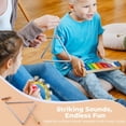 thumbnail image 4 of 2-Pack Triangle Hand Percussion with Strikers, Orff Percussion Set for Kids, Steel Triangle Percussion Instrument with Strikers, Set of 2, 4 of 6