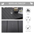 thumbnail image 4 of Outsunny Patio Dining Table, Rectangular Aluminum Outdoor Table, Black, 4 of 9