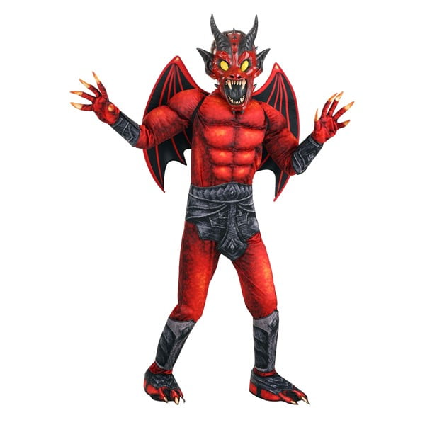 Déguisement Demon Rouge Maléfique pour Enfant