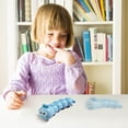 thumbnail image 3 of Blue Childrens Wind Up Toy Top Chain Sways Crawling Animals Move Run Educational Baby Motor Skill Learning Toy 1.6X5.9 Inch, 3 of 5