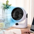 thumbnail image 4 of Wzzjkit Desk Fan Small Fan Desktop Electric Fan Desktop Small Large Wind Ultraquiet Office Desk Portable Student Fan Long Version High-speed Concentrated Engine Wide-angle, 4 of 7