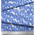 thumbnail image 2 of Soimoi Poly Georgette Fabric Tulip Flower Print Sewing Fabric Yard 42 Inch Wide, 2 of 3