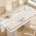 thumbnail image 4 of Dvkptbk Table Runner White Hollow Lace Table Flag Beautiful Flower Tablecloth Table Flag Home Dining Table Decoration 13.78X45.28 Inches Kitchen Essentials, 4 of 6