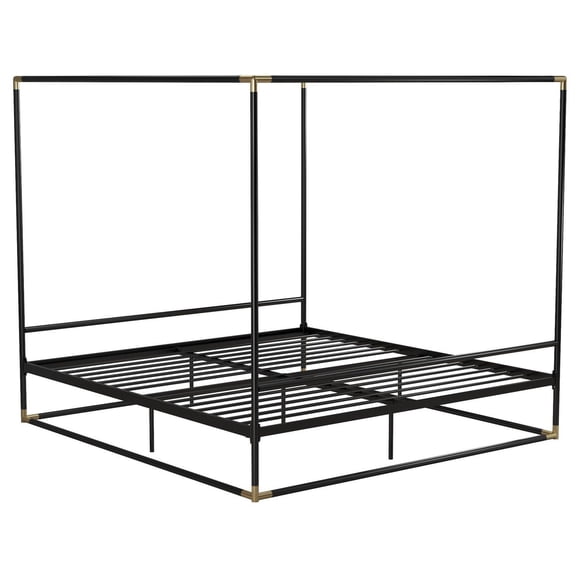 CosmoLiving Celeste Canopy Metal Bed, King
