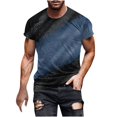 thumbnail image 2 of Aqestyerly T-Shirt Décontracté pour Homme à Manches Courtes, Col Rond, Haut Imprimé, Mode Été, Chemise pour Usage Quotidien HWRETIE, 2 of 4
