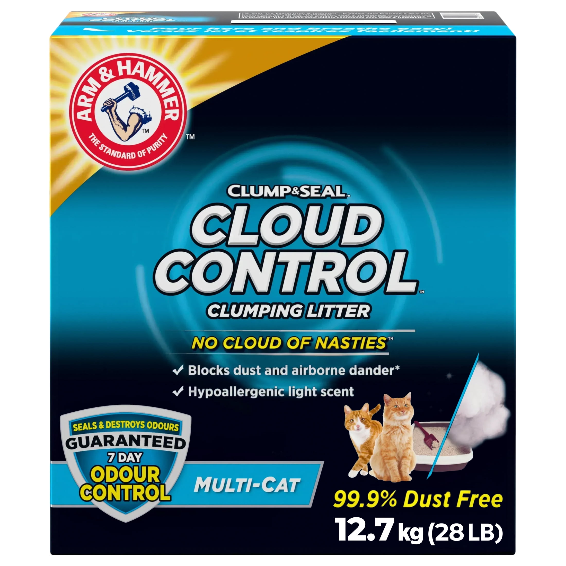 Arm & Hammer Cloud Control Breathe Easy Clumping Cat Litter, 12.7 kg