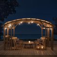 thumbnail image 2 of Sunjoy Bellucci 10 ft. x 14 ft. Pergola arquée encadrée de cèdre, 2 of 9