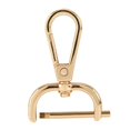 thumbnail image 2 of Clips Detachable Swivel Snap Hooks Swivel Lobster Clasps for DIY Jewelry 25mm Gold, 2 of 9