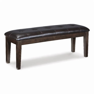 Ashley Furniture Haddigan Large Upholstered Dining Bench, Dark Brown (Set of 1)