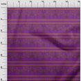 thumbnail image 2 of oneOone Georgette Viscose Fabric Swirl & Floral Block Printed Craft Fabric BTY 42 Inch Wide, 2 of 4