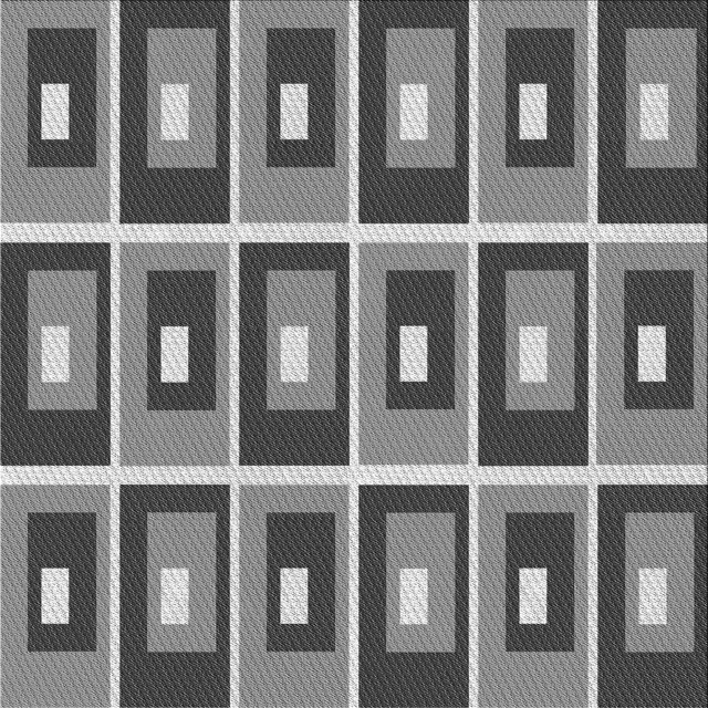 Ahgly Company Tapis d'Intérieur Lavable en Machine Carré Noir Transitionnel, 8 Pieds Carré