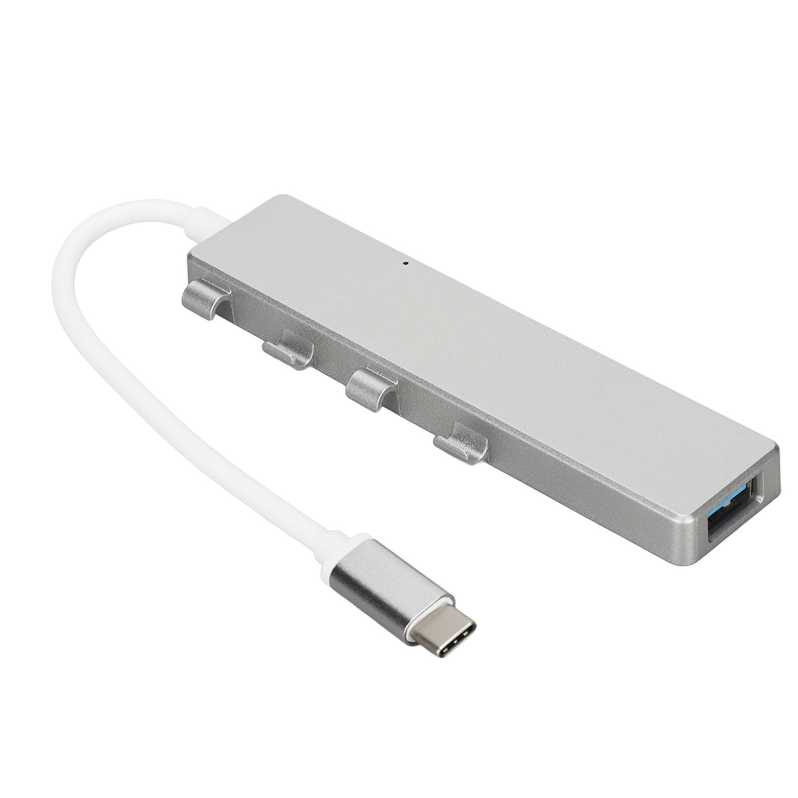 USB C To USB Hub, USB C Hub Multiport Adapter 3xUSB2.0 Ports Portable  For Laptop Silver