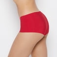 thumbnail image 2 of No Show Boyshort Panty in Crimson, 2 of 5