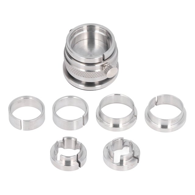 8pcs Ensemble Support de Base de Mouvement de Montre, Kit d'Outils de Réparation de Montre Horloger, Réparation de Montre en Acier Inoxydable Argent Entretien Outils pour BZ 2000, Outil de Remplacement de Batterie de Montre Professionnelle