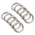 thumbnail image 1 of Unique Bargains Silver Tone Zinc Alloy Spring Gate O Ring Snap Clip Buckle, 10 Pack, 1 of 5